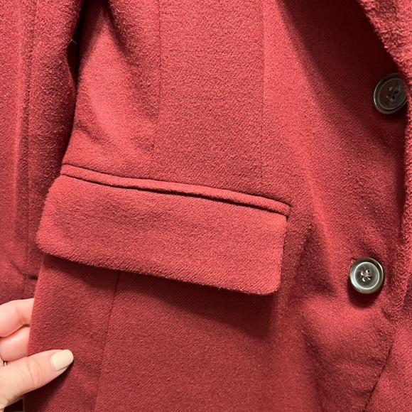 045. NWOT Banana Republic Spice Rum Double Coated Coat - Picture 5 of 7